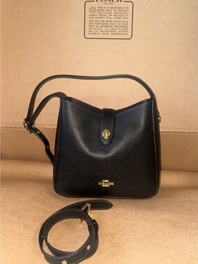 Coach Hadley Convertible Crossbody Bag - Black